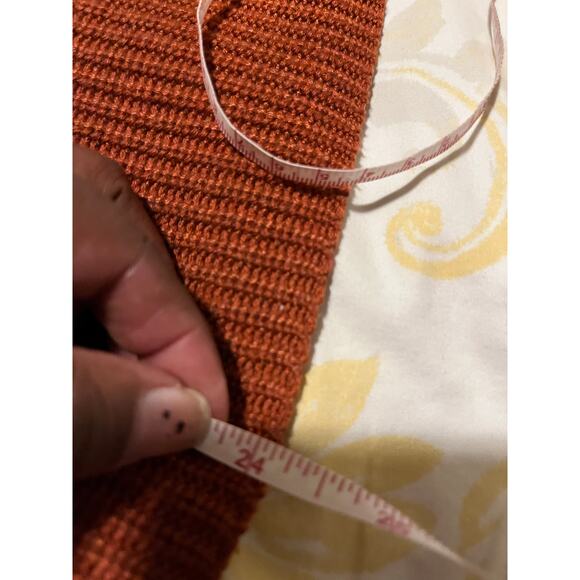 EUC Jessica Simpson Rust Rib Knit Sweater Size Small - Picture 10 of 10
